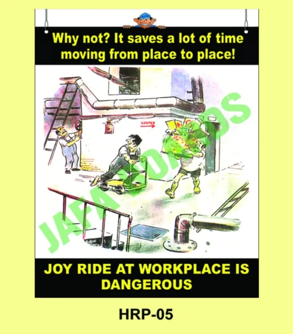 No horseplay allowed workplace safety poster