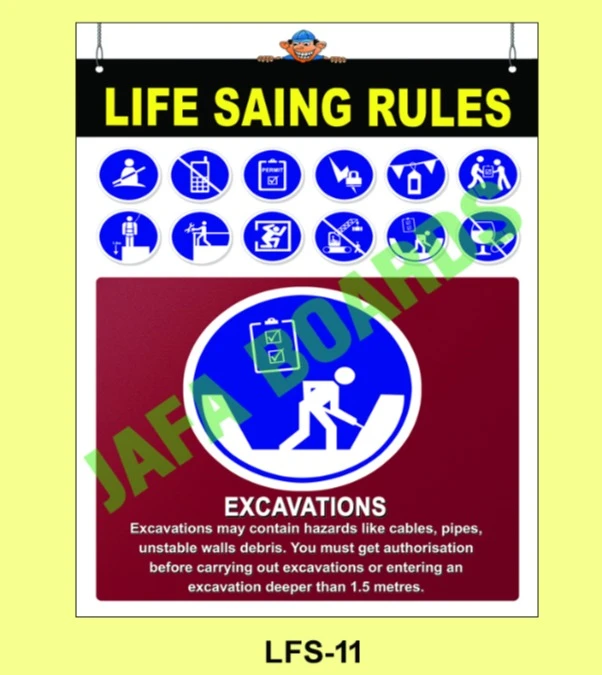 Life saving rules poster 11 – safe lifting practices