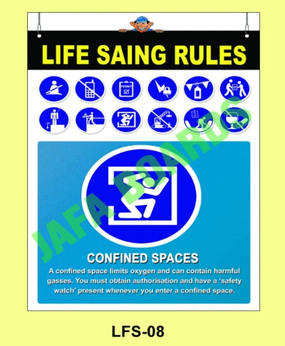 Life saving rules poster 8 – electrical safety