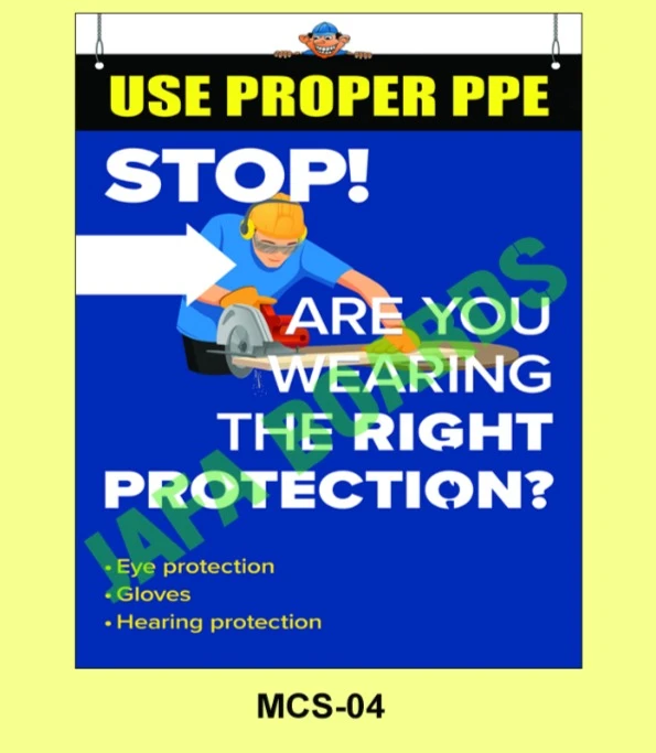 Machine Safety poster 4 – PPE guidelines