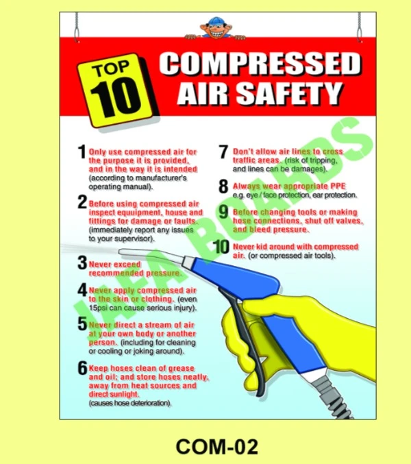 Compresser Safety Poster Chennai
