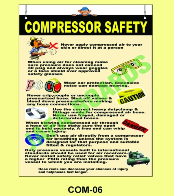 Compresser Safety Poster Chennai