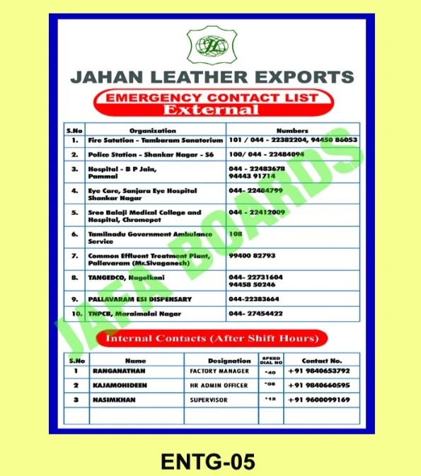 Entry gate rules and safety instructions poster for workplace