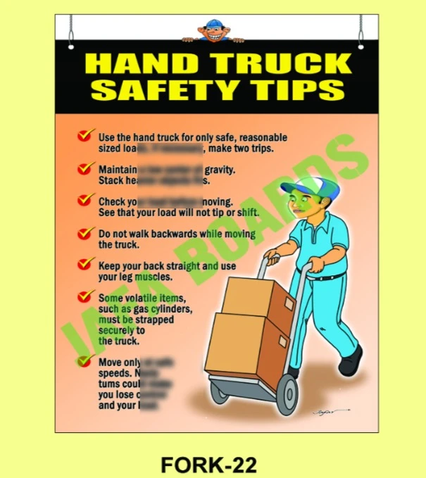 Forklift emergency safety instructions