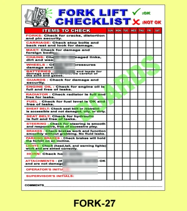 Forklift safety awareness for workers