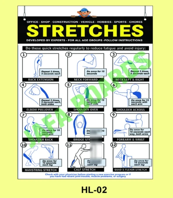 Employee health and hygiene awareness poster