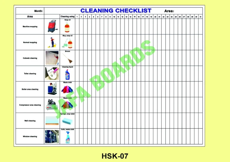 Housekeeping reduces slip trip fall hazards poster